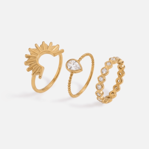 Sunrise Ring Set — detail
