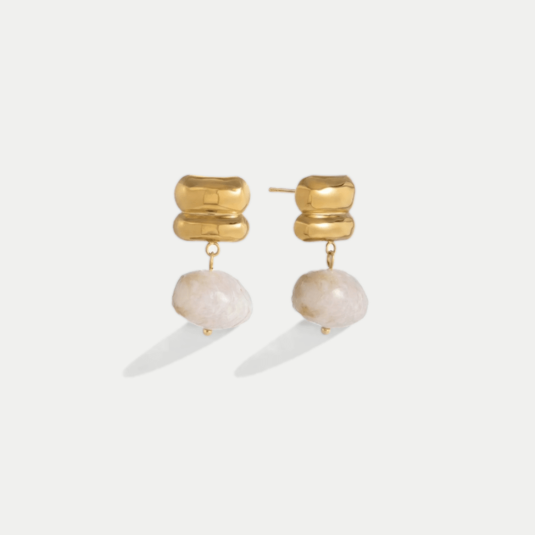 Pearl Drop Studs — detail