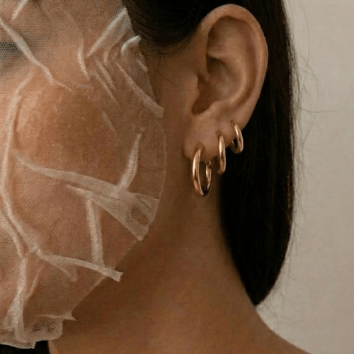 Triple Hoop Set