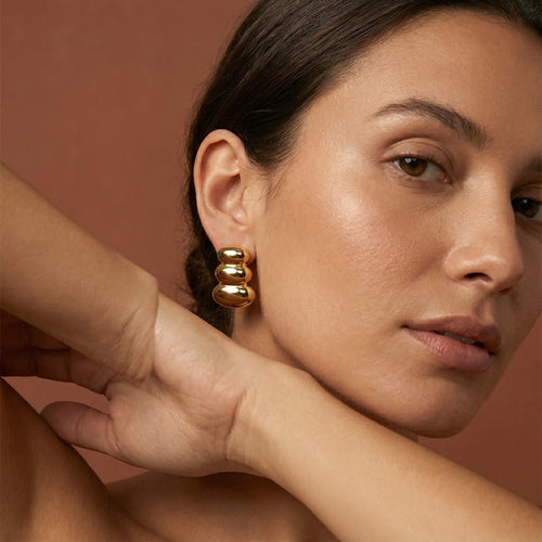 Agnes Earrings — worn