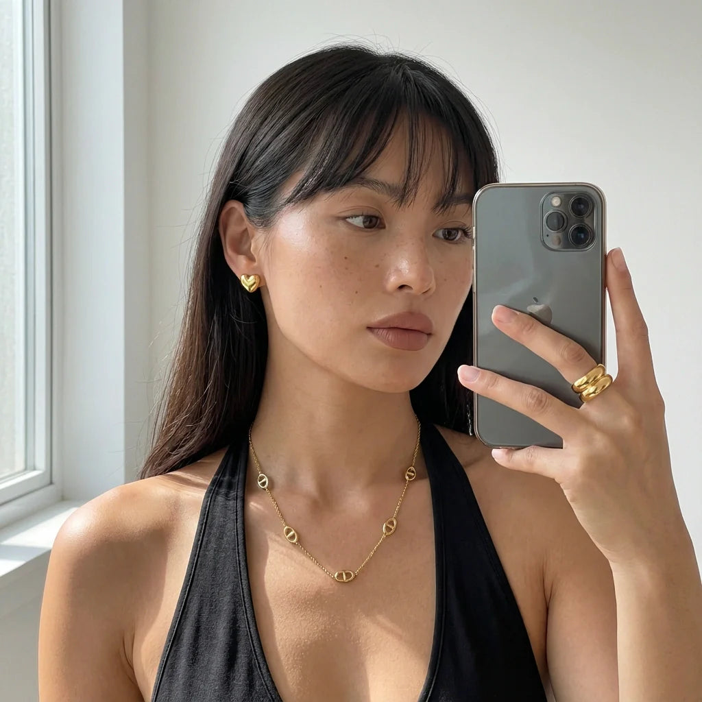 Sailor Knot Necklace — worn