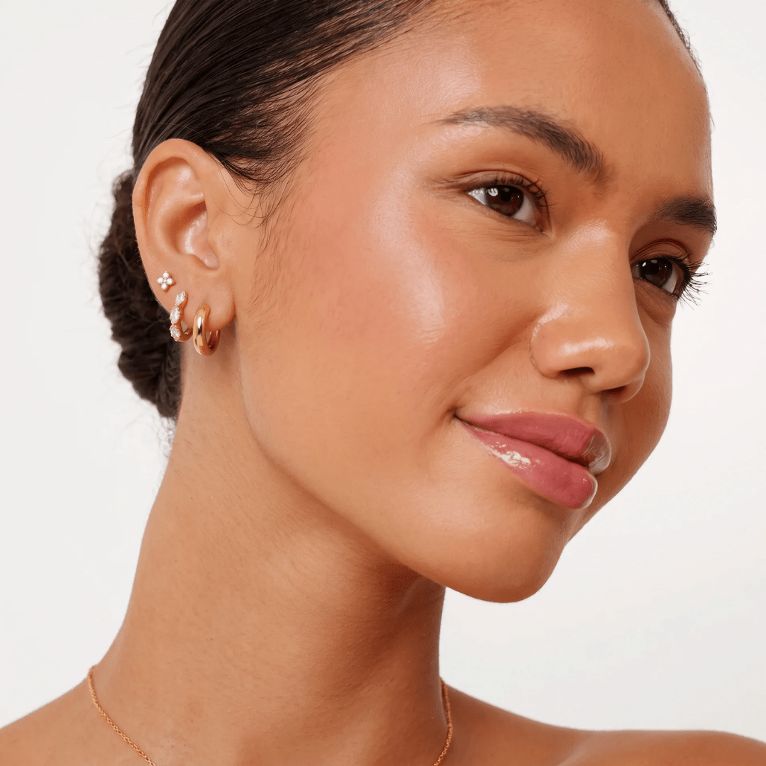 Sparkle Earring Set — worn