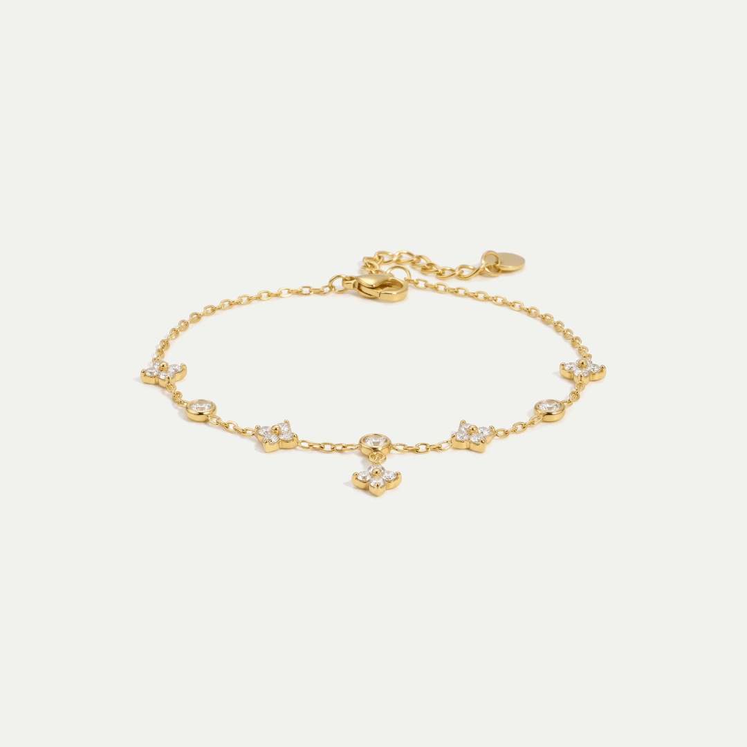 Flower Drop Bracelet — detail