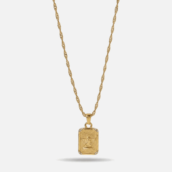 Angel Tag Necklace — studio shot