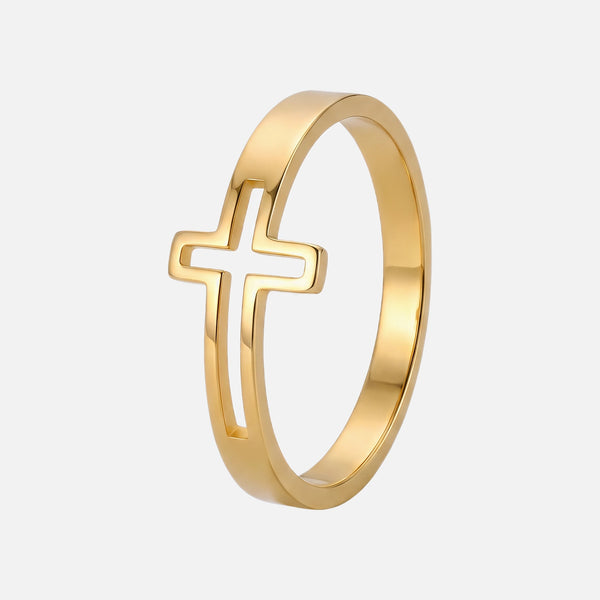Cutout Cross Ring — studio shot