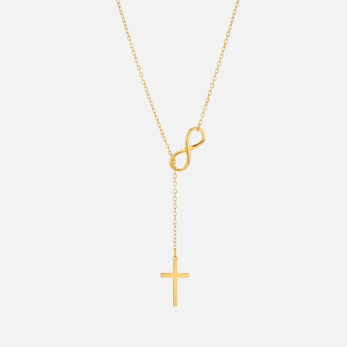 Endless Cross Necklace — studio shot