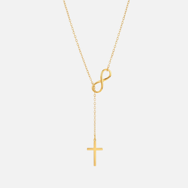 Endless Cross Necklace — studio shot