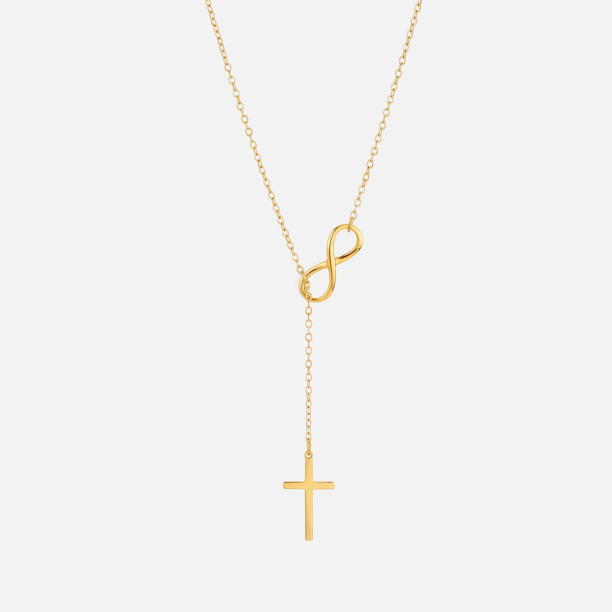 Endless Cross Necklace — studio shot