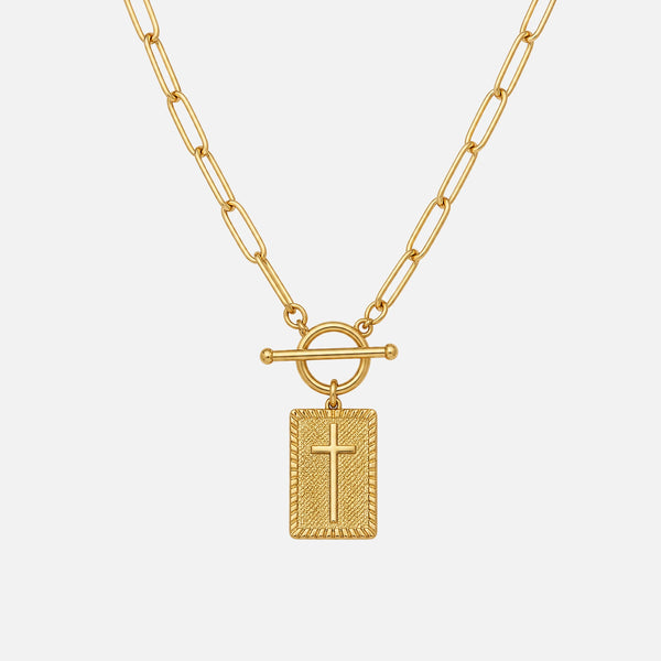 Eternal Cross Necklace — studio shot