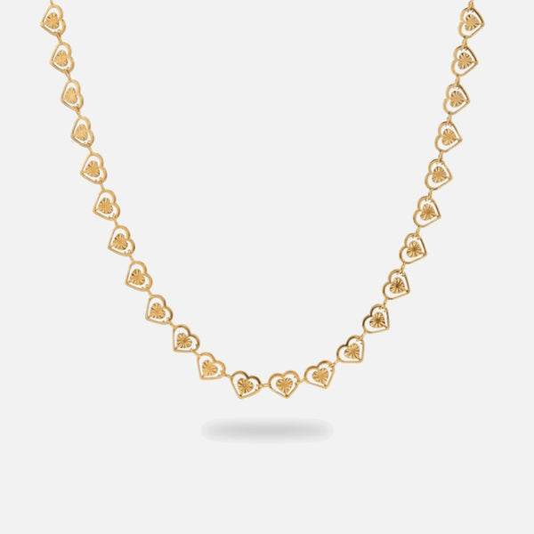 Heart Chain Choker — studio shot