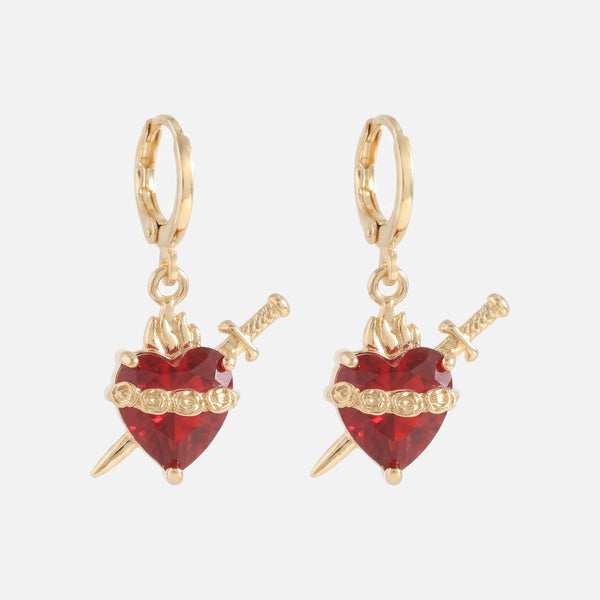 Heart of Mary Earrings — studio shot