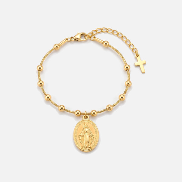 Miraculous Medal Bracelet — studio shot