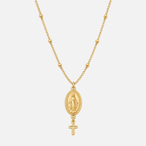 Miraculous Medal Necklace — studio shot