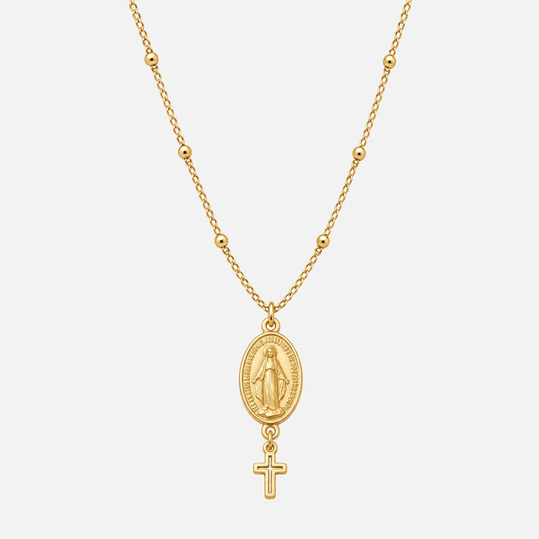 Miraculous Medal Necklace — studio shot