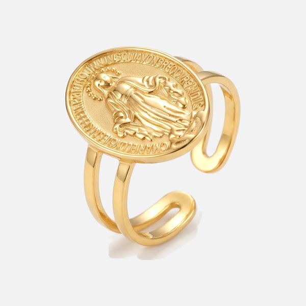 Miraculous Medal Ring — studio shot