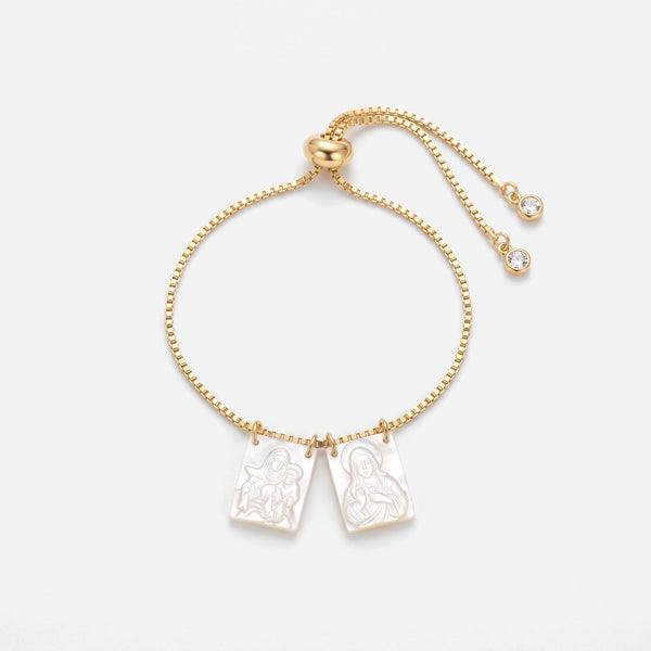 Mother of Pearl Scapular Bracelet — studio shot