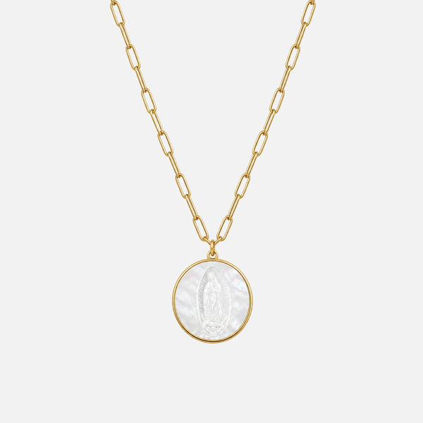 Our Lady of Guadalupe Necklace — studio shot