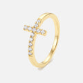 Anillo Cruz Pavé