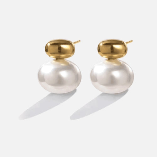 Pearl Dome Studs — studio shot