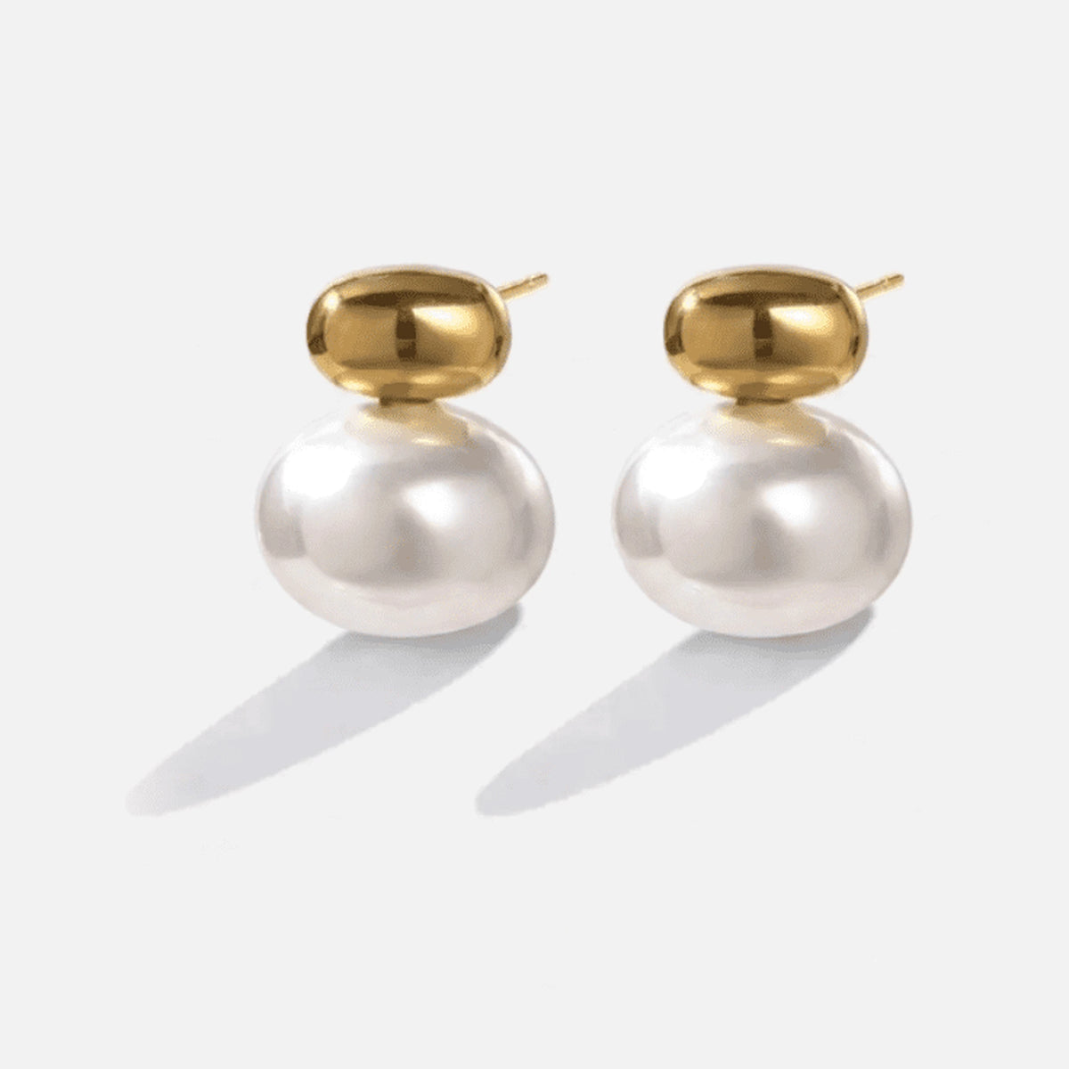 Pearl Dome Studs — studio shot