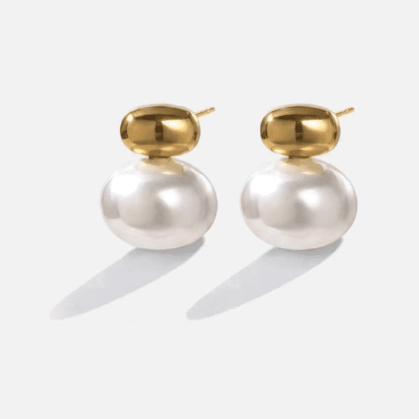 Pearl Dome Studs — studio shot