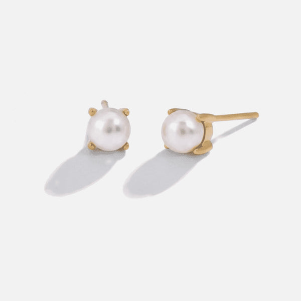 Pearl Studs — studio shot