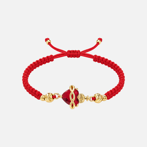 Sacred Heart Cord Bracelet — studio shot