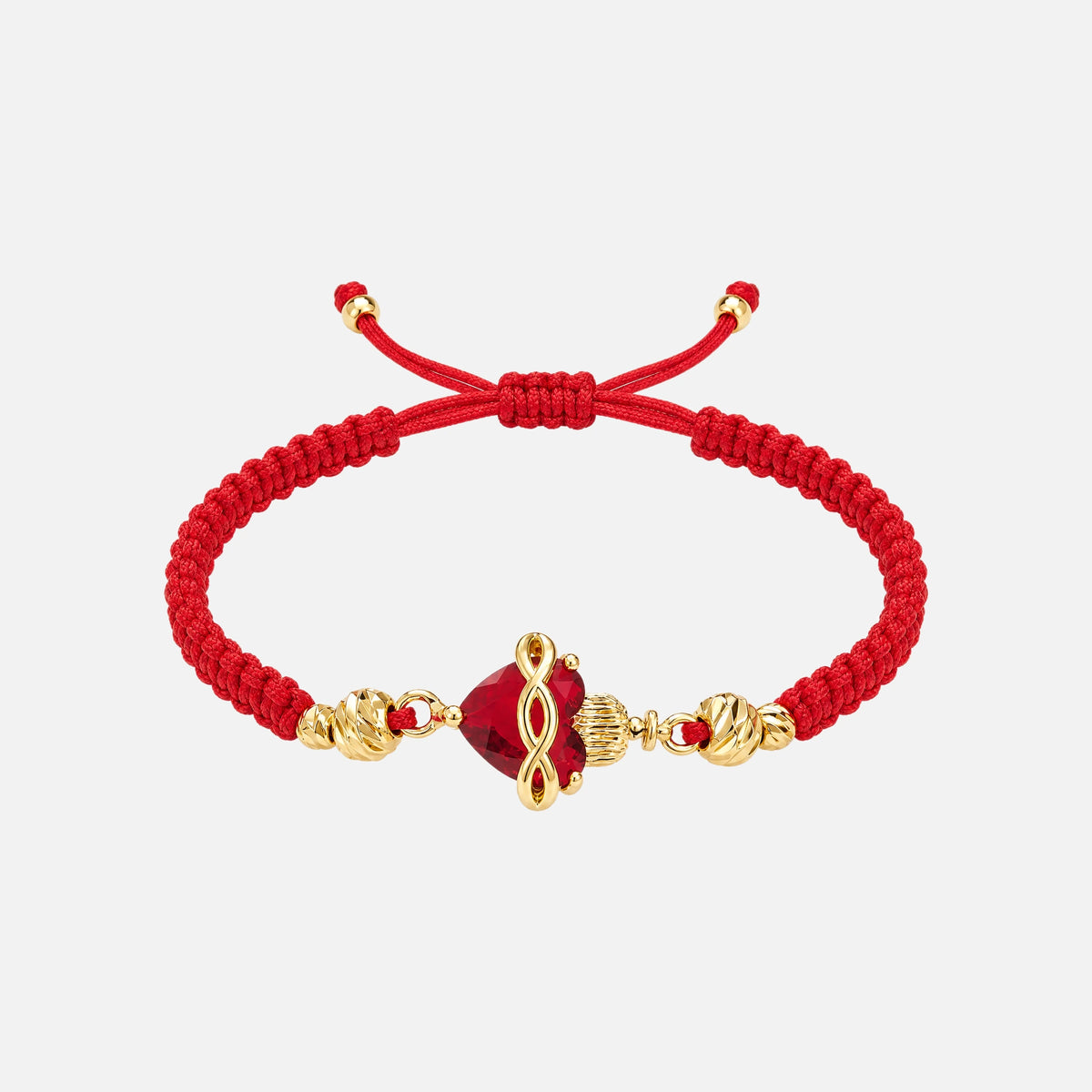 Sacred Heart Cord Bracelet — studio shot