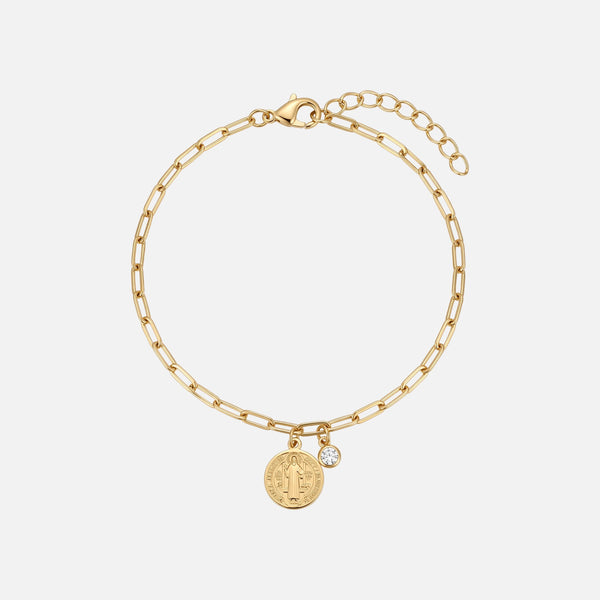 Saint Benedict Medal Bracelet — studio shot