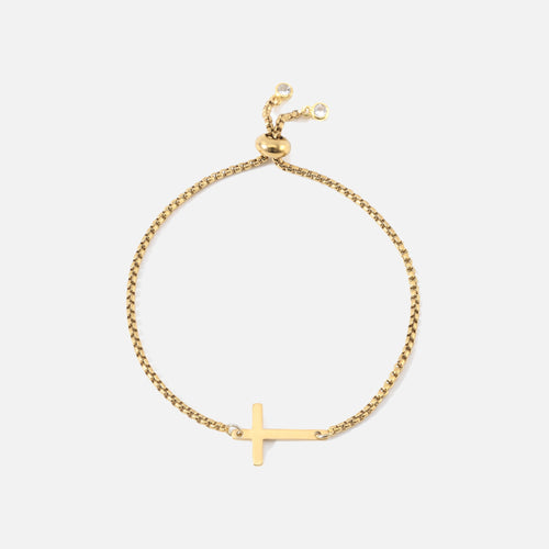 Sideways Cross Bracelet — studio shot