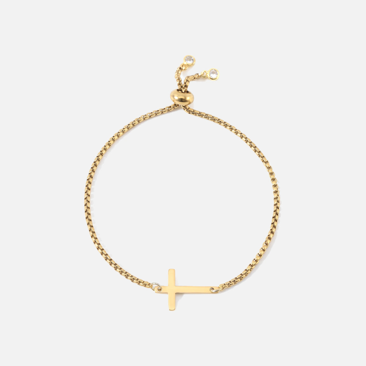 Sideways Cross Bracelet — studio shot
