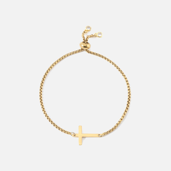 Sideways Cross Bracelet — studio shot
