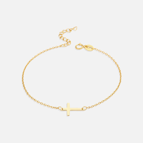 Sideways Cross Chain Bracelet — studio shot