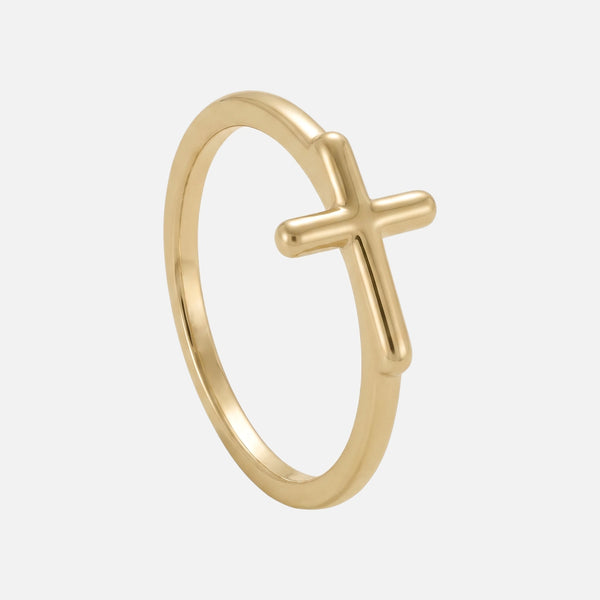 Sideways Cross Ring — studio shot