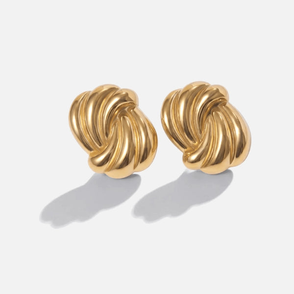 Swirl Studs — studio shot