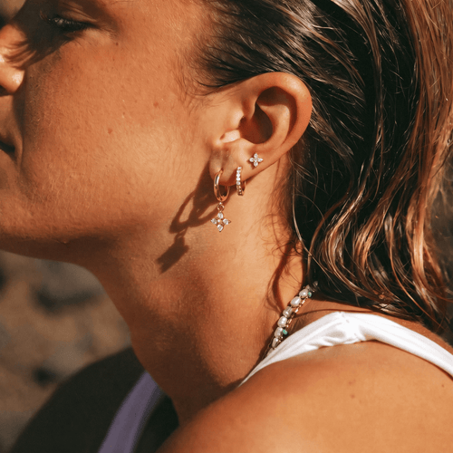 Luz Earring Set — worn