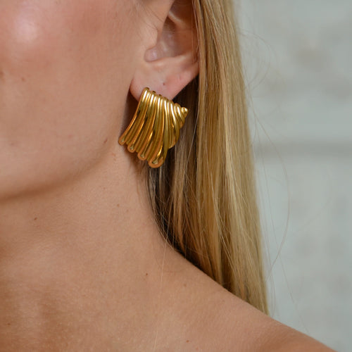 Allegra Earrings — worn