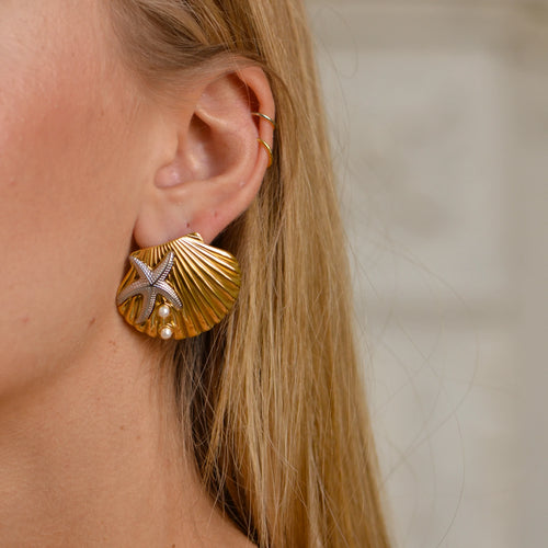 Ariel Earrings — worn