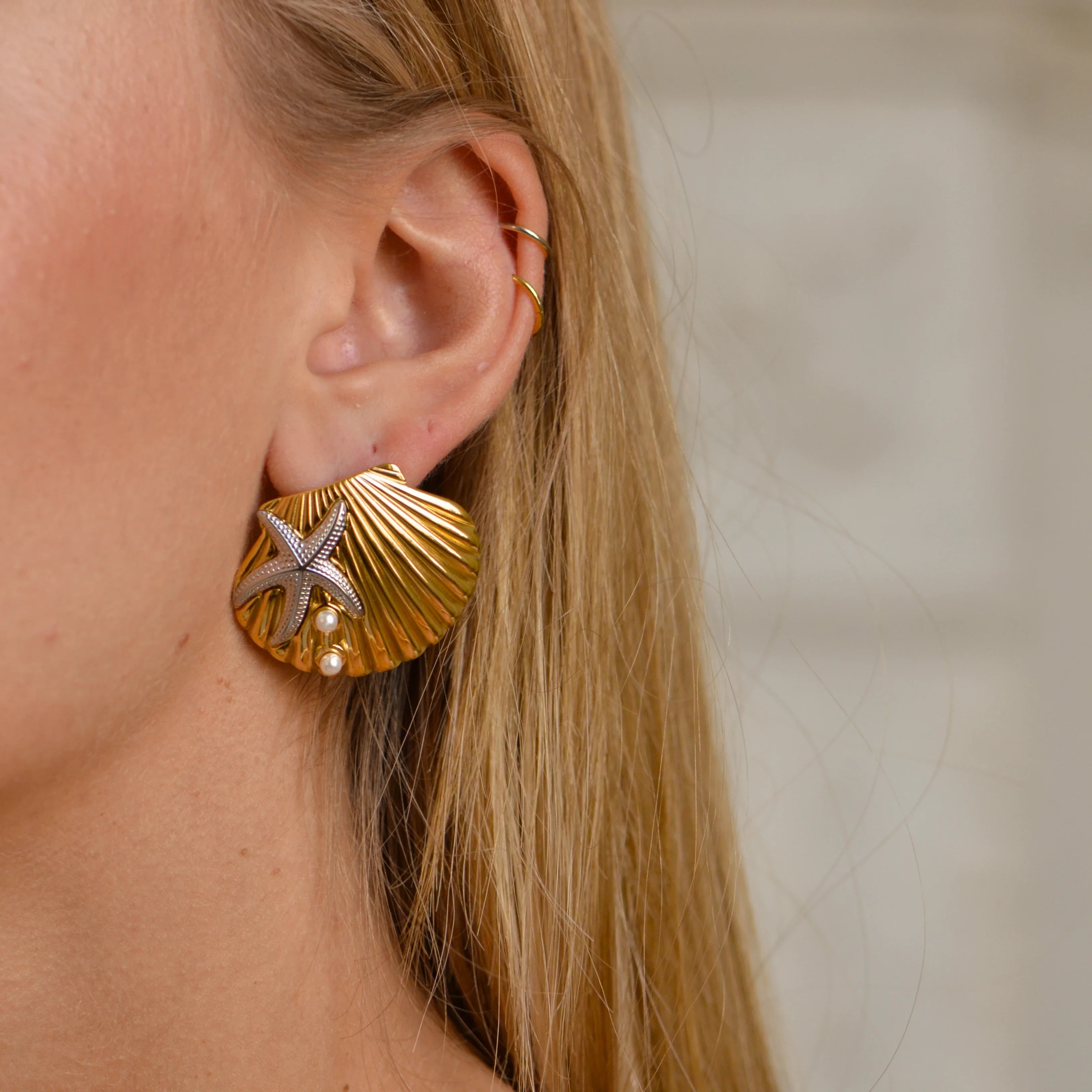 Ariel Earrings — worn