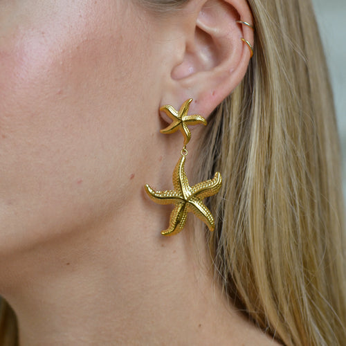 Stella Earrings — worn