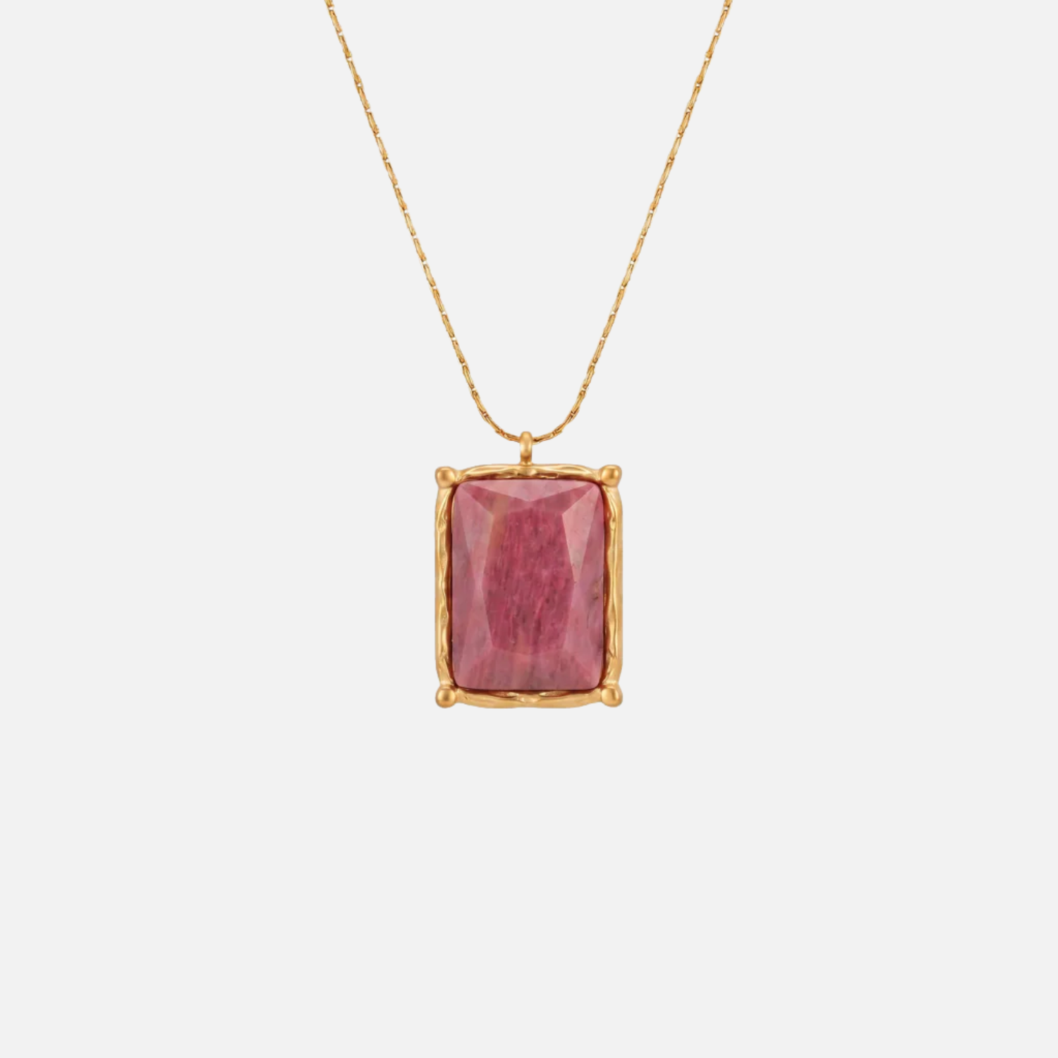 Rafaella Necklace in Pink — studio shot