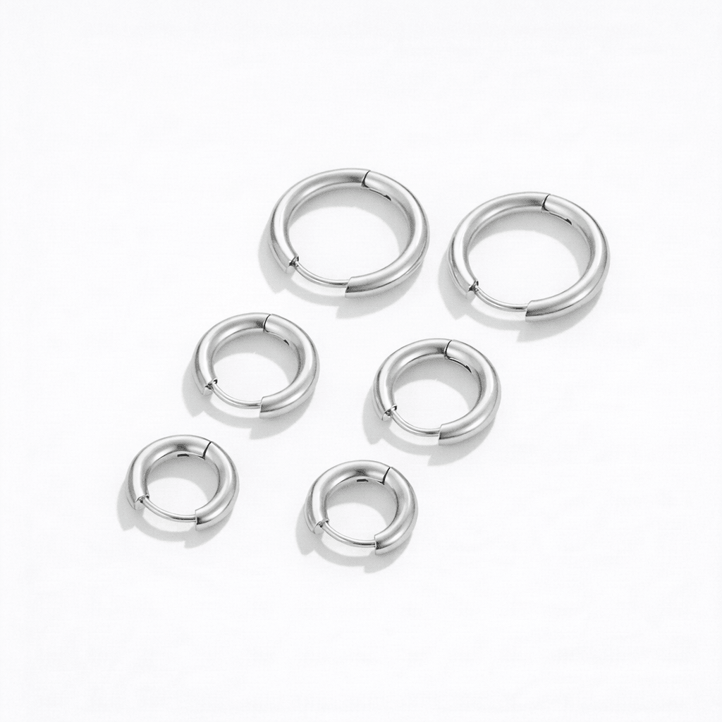 Triple Hoop Set