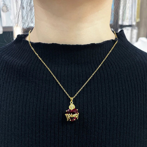 Sacred Heart of Jesus Necklace — worn