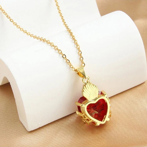 Sacred Heart of Jesus Necklace — detail