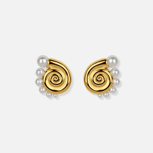 Venus Earrings — studio shot on light grey