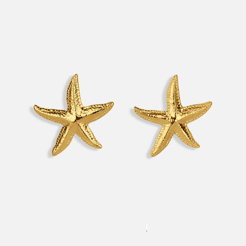 Starfish Earrings — studio shot on light grey