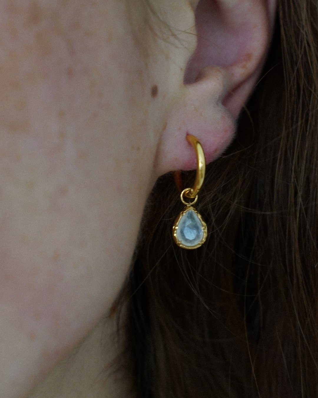 Selene Drop Earrings — worn
