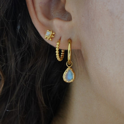 Selene Drop Earrings — worn
