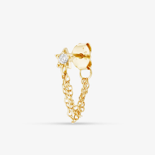 Comet Chain Earrings — detail