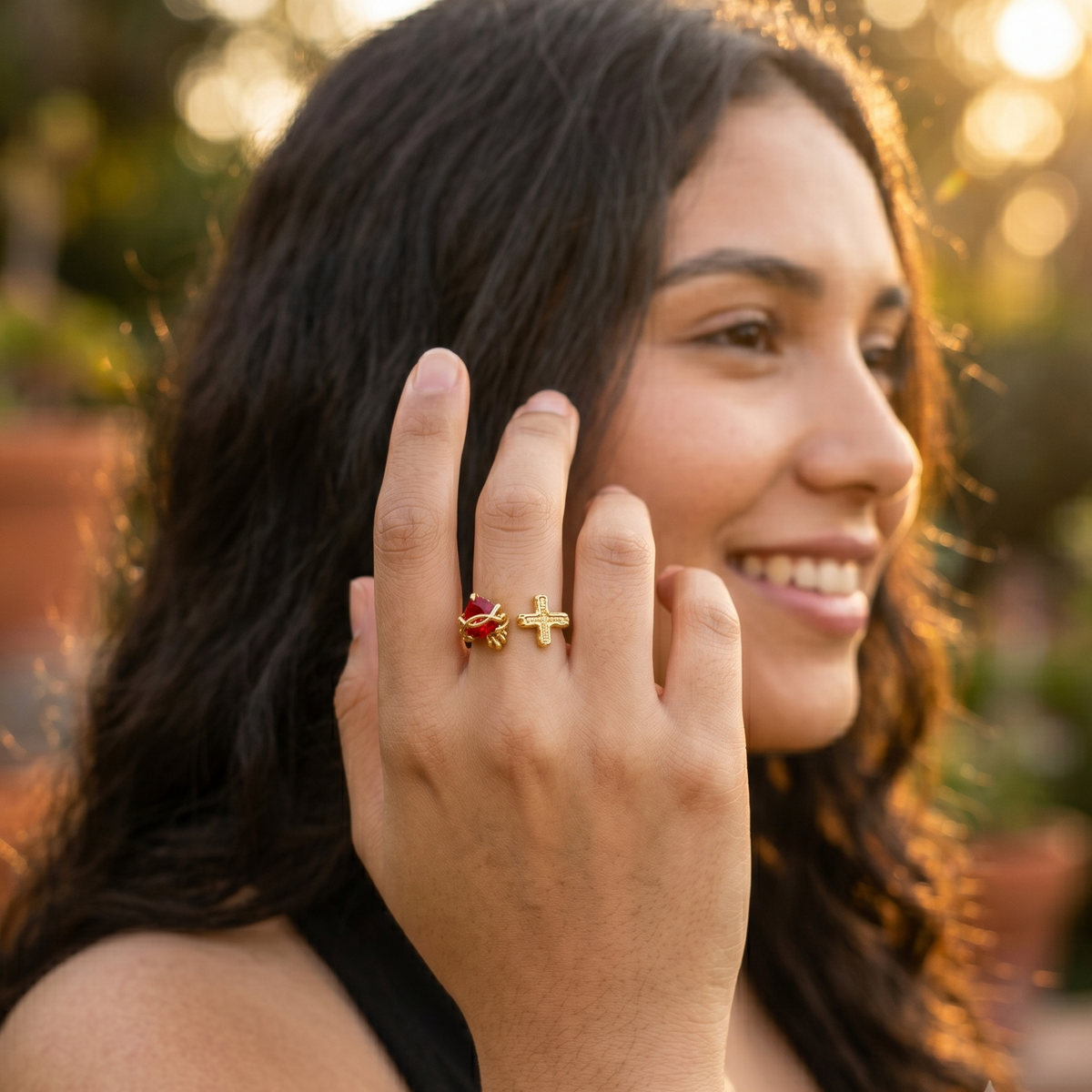 Sacred Heart Ring — worn